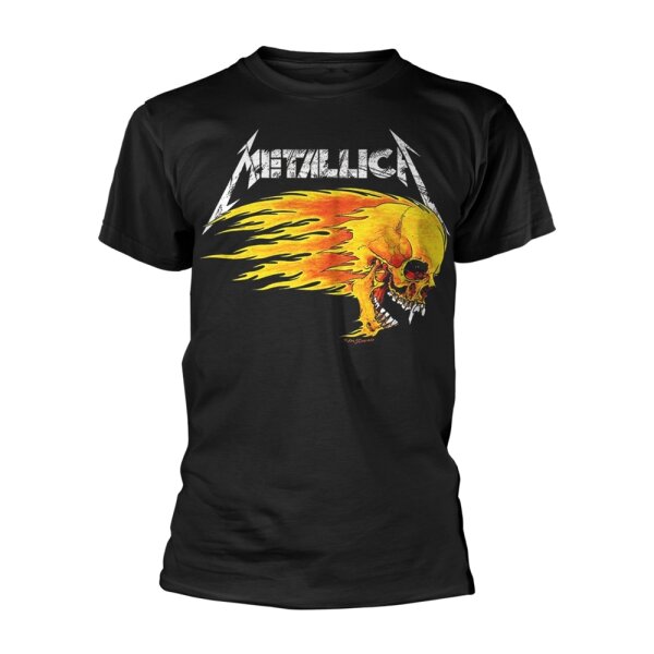 Metallica T-Shirt Flaming Skull Tour 94 schwarz